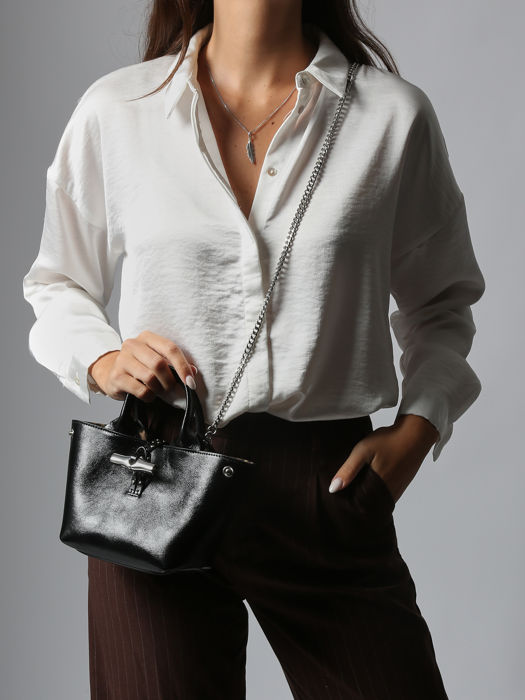 Longchamp Le roseau rock Cross bodytas Zwart